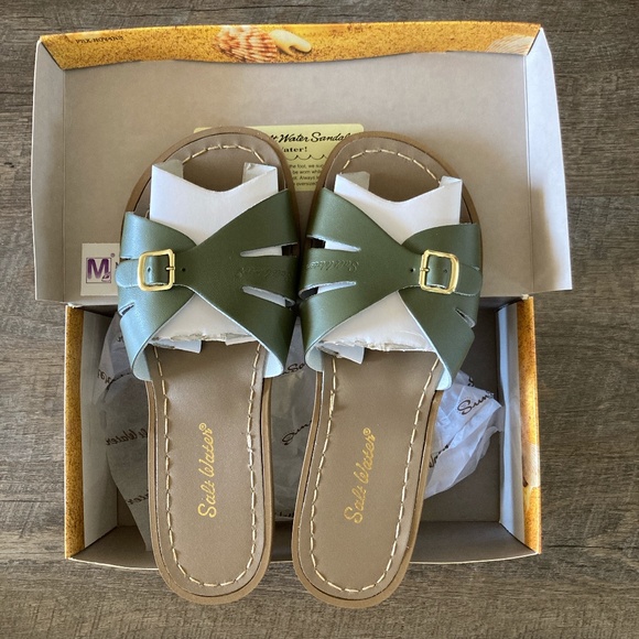 Salt Water sandals women’s Classic Slide olive - Picture 1 of 3